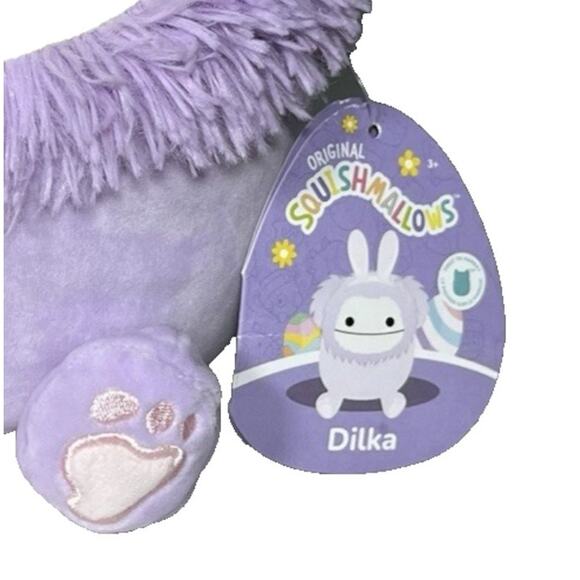 Squishmallows Dilka Bunny Ears Bigfoot 8 in FTM NWT Limited Edition 2023 Easter - Picture 2 of 8